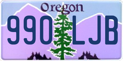 OR license plate 990LJB