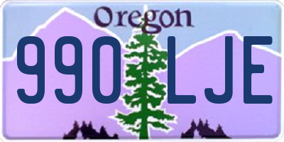 OR license plate 990LJE