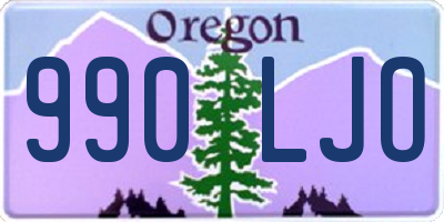 OR license plate 990LJO