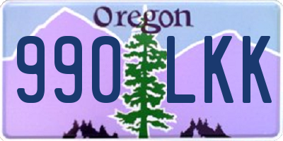 OR license plate 990LKK