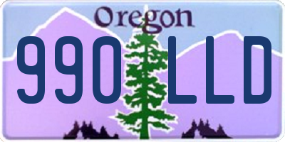 OR license plate 990LLD