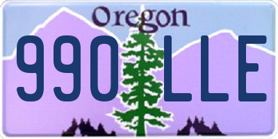 OR license plate 990LLE