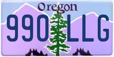 OR license plate 990LLG