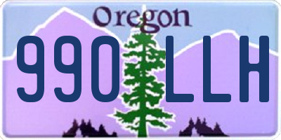 OR license plate 990LLH