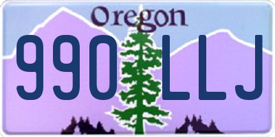 OR license plate 990LLJ