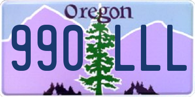 OR license plate 990LLL