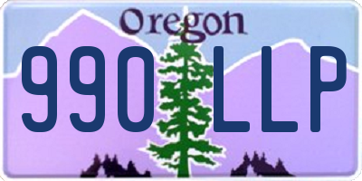 OR license plate 990LLP