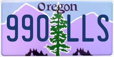 OR license plate 990LLS