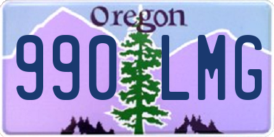 OR license plate 990LMG