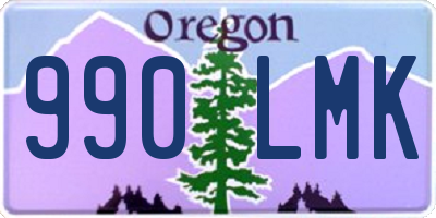 OR license plate 990LMK