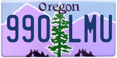 OR license plate 990LMU