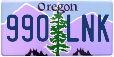 OR license plate 990LNK