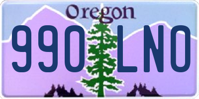 OR license plate 990LNO