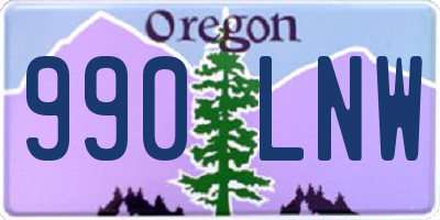 OR license plate 990LNW