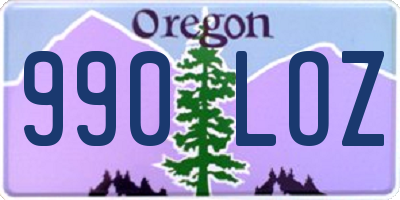 OR license plate 990LOZ