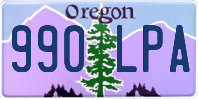 OR license plate 990LPA