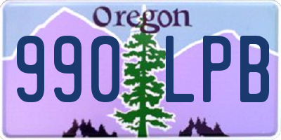 OR license plate 990LPB