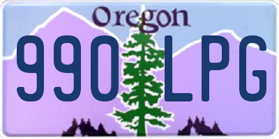 OR license plate 990LPG