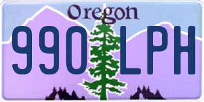 OR license plate 990LPH