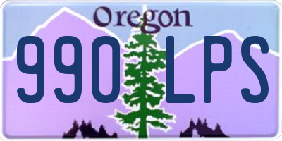 OR license plate 990LPS