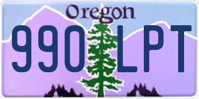 OR license plate 990LPT