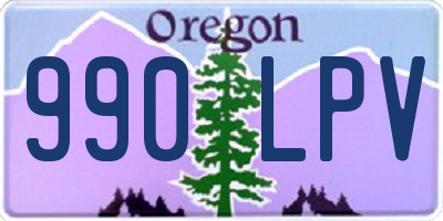 OR license plate 990LPV