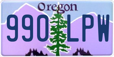 OR license plate 990LPW