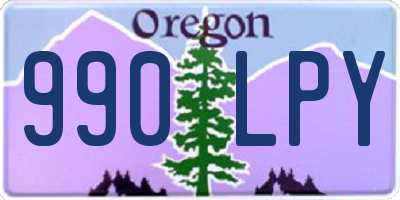 OR license plate 990LPY
