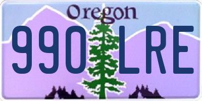 OR license plate 990LRE