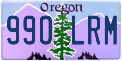 OR license plate 990LRM