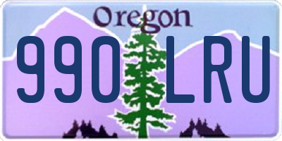 OR license plate 990LRU