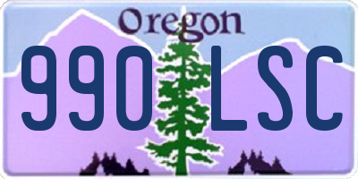 OR license plate 990LSC