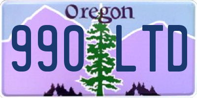 OR license plate 990LTD