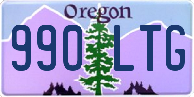 OR license plate 990LTG