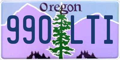 OR license plate 990LTI