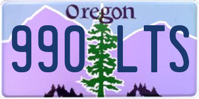 OR license plate 990LTS