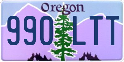 OR license plate 990LTT