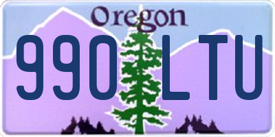 OR license plate 990LTU