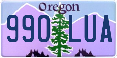 OR license plate 990LUA