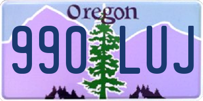 OR license plate 990LUJ