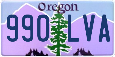 OR license plate 990LVA