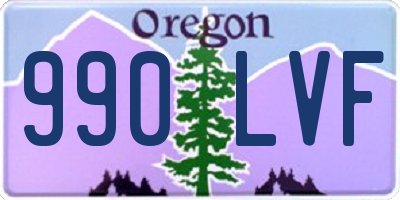 OR license plate 990LVF