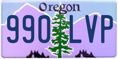 OR license plate 990LVP