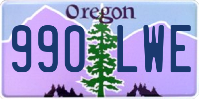 OR license plate 990LWE