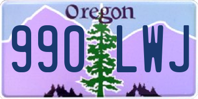 OR license plate 990LWJ