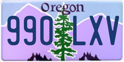 OR license plate 990LXV