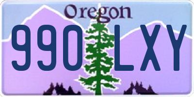 OR license plate 990LXY