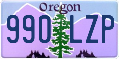 OR license plate 990LZP