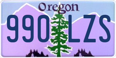 OR license plate 990LZS