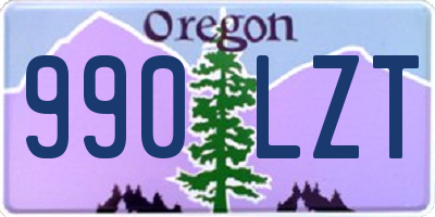 OR license plate 990LZT